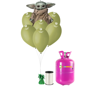 HeliumKing Hélium párty set - Mandalorian Baby Yoda