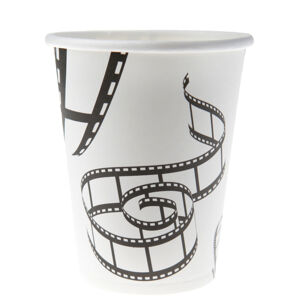 Santex Papierové poháre - Hollywood, biele