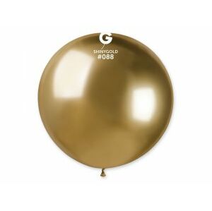 Gemar Guľatý chrómový balónik SHINY zlatý 80 cm