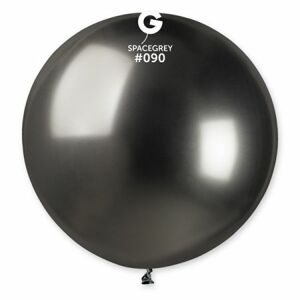 Gemar Guľatý chrómový balónik SHINY šedý 80 cm