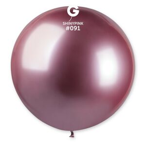 Gemar Guľatý chrómový balónik SHINY ružový 80 cm
