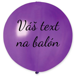 Personal Balón s textom - Fialový 80 cm