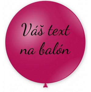 Personal Balón s textom - Fuchsiový 80 cm