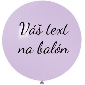 Personal Balón s textom - Liliový 80 cm