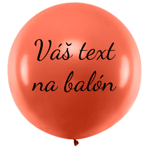 Personal Balón s textom - Oranžový 80 cm
