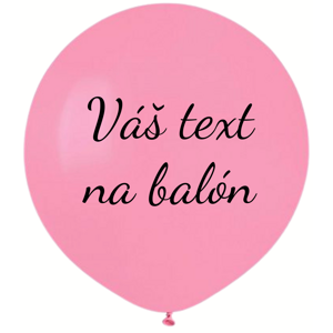 Personal Balón s textom - Ružový 80 cm