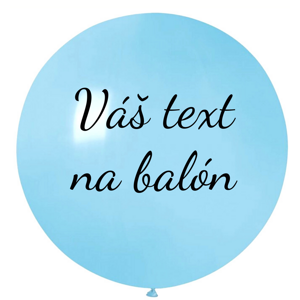 Personal Balón s textom - Svetlomodrý 80 cm