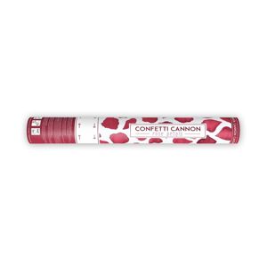 PartyDeco Vystreľovacie konfety - Lupene tmavo červené 40 cm
