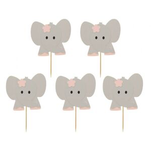 Godan Ozdoby na cupcakes - Ružové sloníky