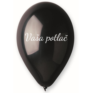 Personal Balónik s potlačou - Čierny 26 cm Potlač: 100 ks