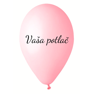 Personal Balónik s potlačou - Ružový 26 cm Potlač: 200 ks