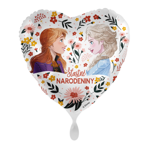 Premioloon Fóliový balón - Šťastné narodeniny Elsa a Anna