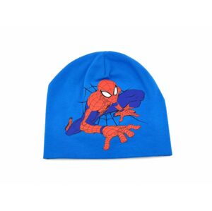 Setino Chlapčenská bavlnená čiapka - Spiderman, svetlomodrá Veľkosť čiapky: 54
