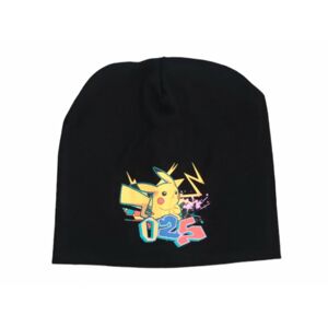 Setino Chlapčenská bavlnená čiapka - Pokémon, čierna Veľkosť čiapky: 54