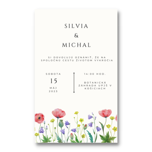 Personal Oznámenie - Lúčne kvety Počet kusov: od 31 ks do 60 ks