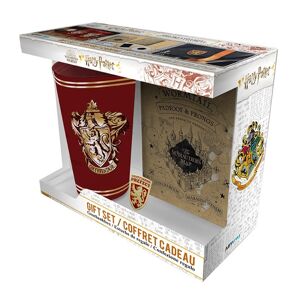 ABY style Sada pohár, zápisník, odznak - Harry Potter záškodnícka mapa