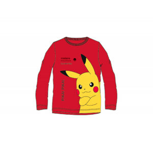 Setino Tričko s dlhým rukávom - Pokémon, červené Veľkosť - deti: 126