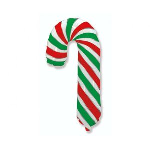 Flexmetal Fóliový balón - Vianočný cukrík, červeno-zelené