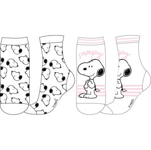 EPlus Sada 2 párov detských ponožiek - Snoopy Veľkosť ponožiek: 31-34