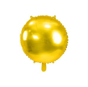 PartyDeco Fóliový balón - Zlatý kruh, 80 cm