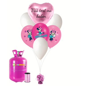 Personalizovaný hélium párty set - Minnie 13 ks