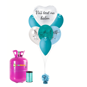 Personalizovaný hélium párty set - Frozen 19 ks