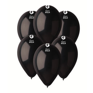 Gemar Balón pastelový - Čierny 26 cm 100 ks
