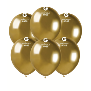 Gemar Balónik chrómový - zlatý 100 ks 13 cm
