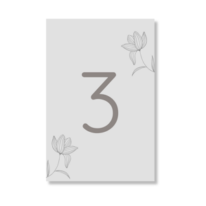 Personal Číslo stola - Elegant Počet kusov: od 1 ks do 10 ks