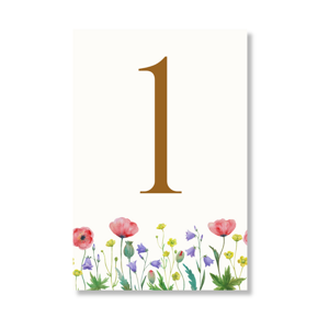 Personal Číslo stola - Lúčne kvety Počet kusov: od 1 ks do 10 ks