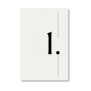 Personal Číslo stola - Simple Počet kusov: od 1 ks do 10 ks