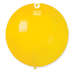 Gemar Guľatý pastelový balónik 80 cm žltý 25 ks