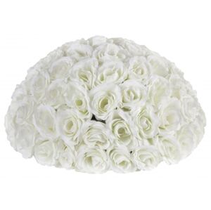 Santex Dekorácia na stôl - Biele ruže Ø 40 cm