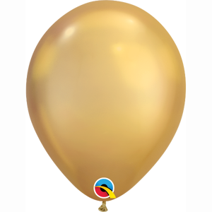 Balónik LATEXOVÝ CHRÓMOVÝ zlatý