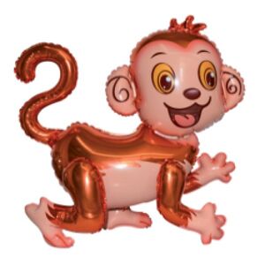Balónik chodiaci Opička 4D 54 cm
