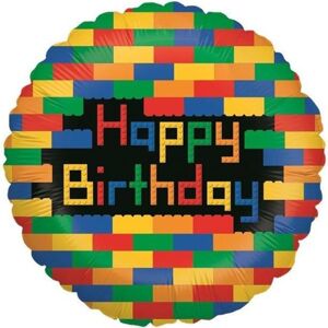 Balónik fóliový Birthday Lego 46 cm
