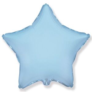 BALÓNIK fóliový Hviezda svetlo modrá 46cm