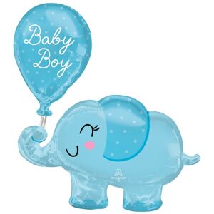 Balónik fóliový Slon Baby Boy modrý 73x78 cm