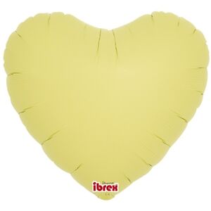 BALÓNIK fóliový Srdce pastelové žlté 35cm 5ks