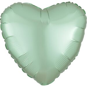 BALÓNIK fóliový Srdce saténové Mint green 45cm