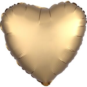 Balónik fóliový Srdce zlaté 43cm