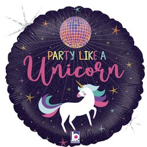 Balónik fóliový Unicorn party 46 cm