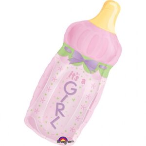 Balónik fóliový fľaštička dievčatko