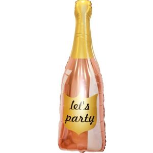 BALÓNIK fóliový šampanské ružové-zlato, vel.91x40 cm