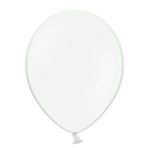 Balónik latexový 23 cm biely 50 ks