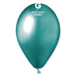 Balónik latexový 33 cm chrómový zelený 1 ks