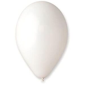 Balónik latexový pastelový biely 30 cm 1 ks