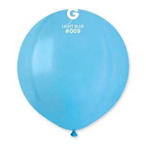 Balónik latexový guľatý 48 cm svetlo modrý