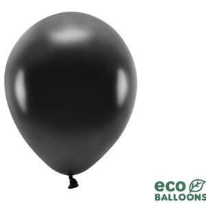 Balóniky Eco metalické čierne 26 cm 100 ks