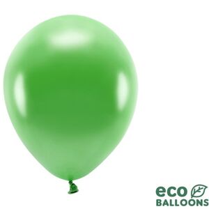 Balóniky ECO metalické trávovo zelené 26 cm 100 ks